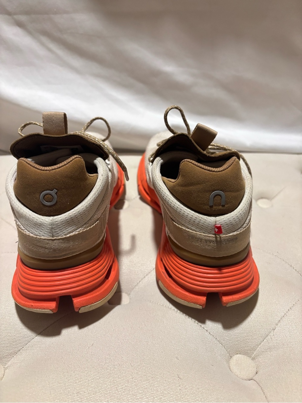 On Running Women’s Sneakers Cloudnova “Beige Orange” size 8 - Picture 5 of 7
